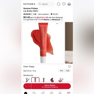 Summer Friday poppy lip balm